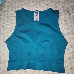 Gymshark Turquoise Crop Top